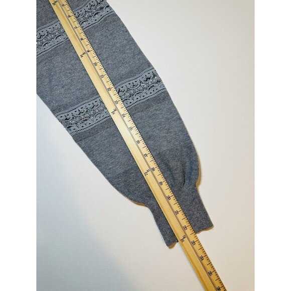 *RARE* See By Chloe Lacy Knit V-Neck Dapple Gray Sweater Women's LARGE‎ - Picture 14 of 14